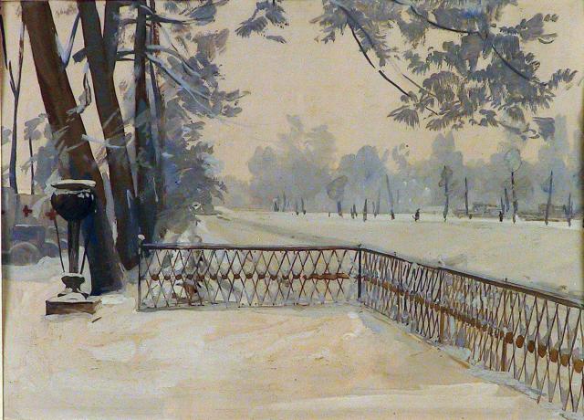 Платунов М.Г. В Летнем саду. 1941-1942 Платунов М.Г. В Летнем саду. 1941-1942